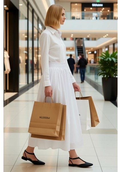 Kadın Yüksek Bel Kloş Maxi Etek Düz Terrycotton Kalıp Fonksiyonel Dayanıklı Kaliteli Rahat modelleri