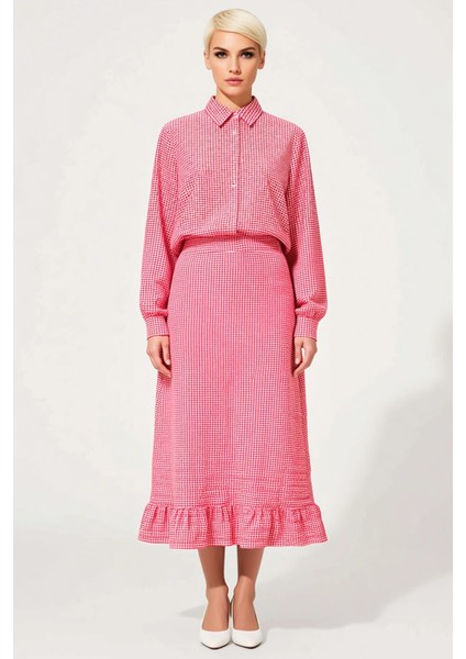 Kadın Balık Kalıp Maxi Boy Gofre Dokuma Etek Fonksiyonel Dayanıklı Kaliteli Konforlu Rahat modelleri