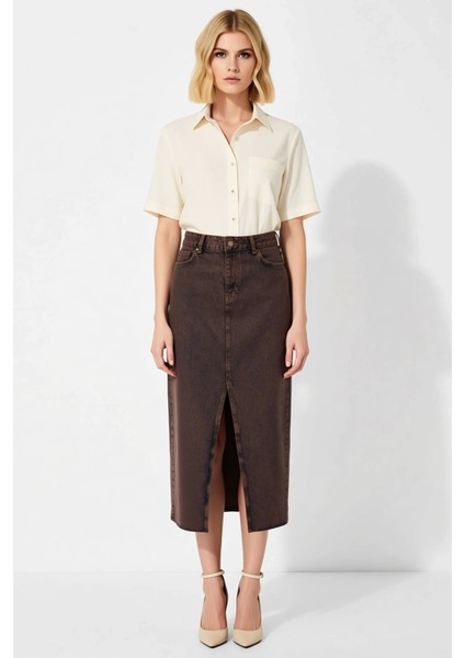 Kadın %100 Pamuk A Line Maxi Etek Fonksiyonel Dayanıklı Kaliteli Konforlu Estetik Premium Şık fırsatları