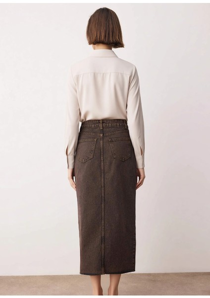 Kadın %100 Pamuk A Line Maxi Etek Fonksiyonel Dayanıklı Kaliteli Konforlu Estetik Premium Şık indirimleri