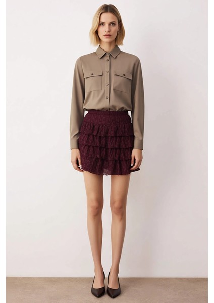 Kadın Mini Örme Dantel Etek Düz Kalıp Fonksiyonel Dayanıklı Kaliteli Konforlu Estetik Spor fırsatları