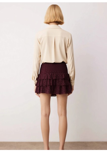 Kadın Mini Örme Dantel Etek Düz Kalıp Fonksiyonel Dayanıklı Kaliteli Konforlu Estetik Spor indirimleri