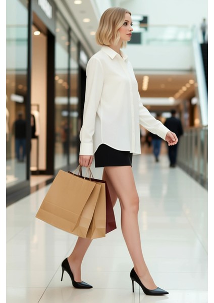 Kadın Yüksek Bel Mini Etek Düz Kalem Kumaş Elastan Fonksiyonel Dayanıklı Kaliteli Konforlu modelleri