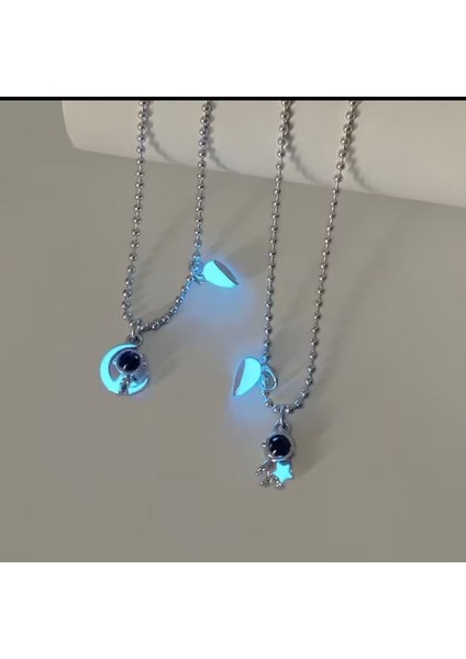 Sevgililer Gününe Özel ,sevgili Kolyesi Çift Kolyesi 100 Dilde Seni Seviyorum Kalp Ay ve Yıldız fiyatları