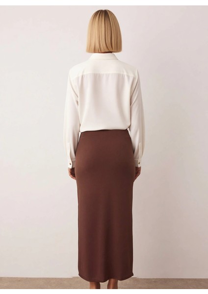 Kadın Maxi Etek Normal Bel A Kesim Düz Desenli Örme Kumaş Fonksiyonel Dayanıklı Kaliteli Şık indirimleri