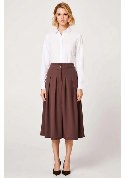 Kadın Yüksek Bel Pileli Maxi Etek Fonksiyonel Dayanıklı Kaliteli Konforlu Estetik Premium Şık fırsatları