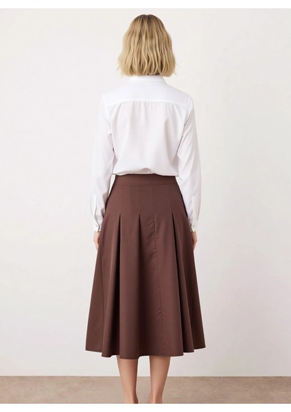 Kadın Yüksek Bel Pileli Maxi Etek Fonksiyonel Dayanıklı Kaliteli Konforlu Estetik Premium Şık indirimleri