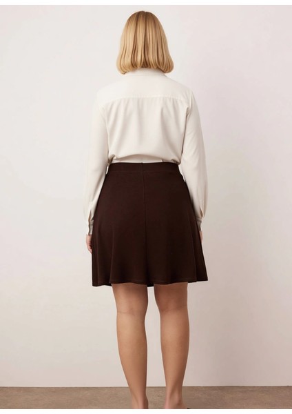 Kadın A Kesim Mini Örme Etek Düz Desen Fonksiyonel Dayanıklı Kaliteli Konforlu Estetik Şık indirimleri