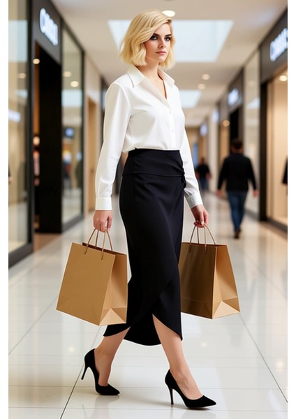 Kadın Aerobin Düz Midi Sarong Kalıp Etek Fonksiyonel Dayanıklı Kaliteli Konforlu Estetik Şık modelleri