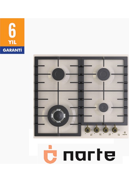 CR50060C Rustik Krem Ankastre Ocak- 6 Yıl Garantili