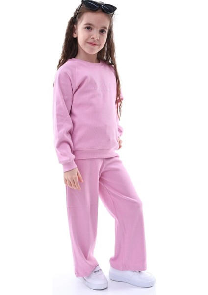 Kız Çocuk Alt Üst Kaşkorse Pamuklu Eşofman Takımı modelleri