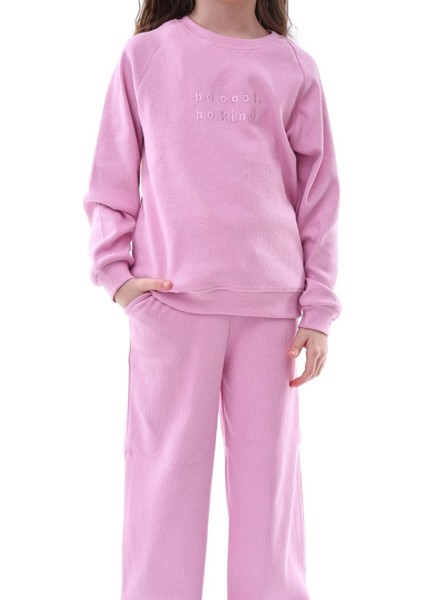 Kız Çocuk Alt Üst Kaşkorse Pamuklu Eşofman Takımı indirimleri