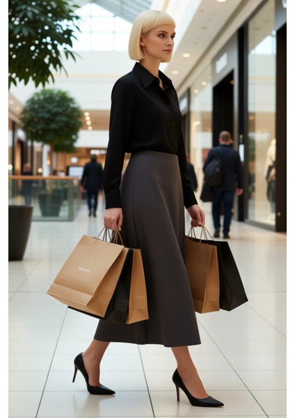 Kadın A Kesim Dokuma Etek Düz Desenli Fonksiyonel Dayanıklı Kaliteli Konforlu Estetik Spor modelleri