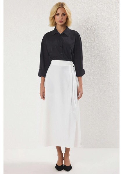 Kadın A Kesim Dokuma Etek Düz Desenli Fonksiyonel Dayanıklı Kaliteli Konforlu Estetik Spor fırsatları