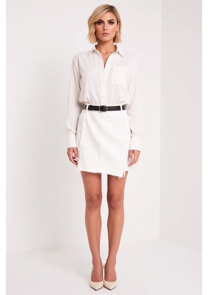 Kadın Midi Denim Etek %100 Pamuk Düz Kesim Fonksiyonel Dayanıklı Kaliteli Konforlu Estetik fırsatları