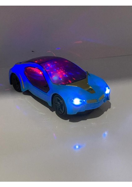 Bmw I8 Model Mavi Işıklı Sesli Oyuncak Araba 17 cm