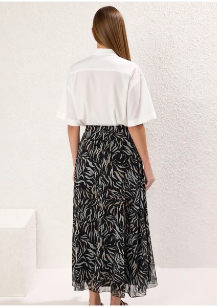 Kadın Maxi Etek Kloş Kalıp Hayvan Desenli Şifon Kumaş Fonksiyonel Dayanıklı Kaliteli Rahat indirimleri