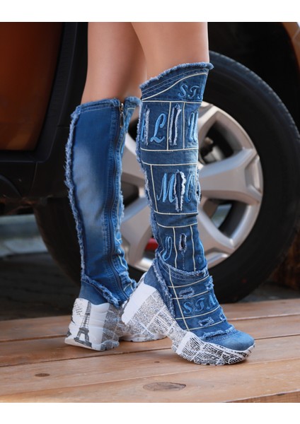 Kot Çizme Yazlık Püskül ve Nakış Detaylıgünlük Kullanıma Uygun J6011