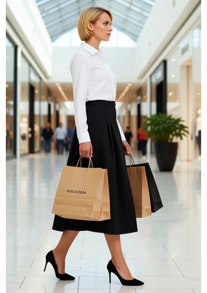 Kadın Maxi Etek Yırtmaçlı Düz Kalıp Paraşüt Kumaş Fonksiyonel Dayanıklı Kaliteli Konforlu Şık modelleri