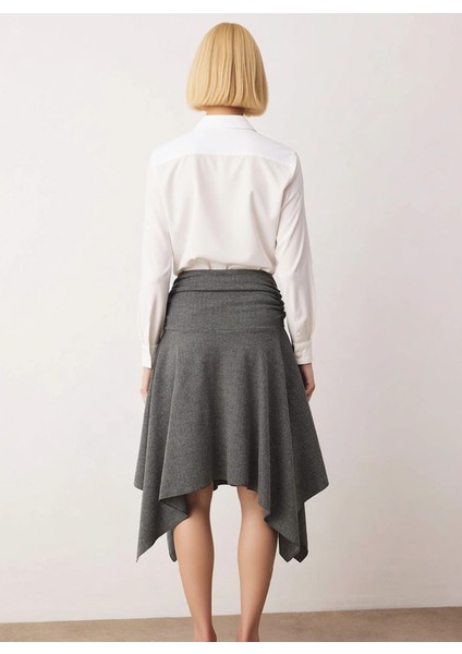 Kadın Jakarlı Midi Etek Büzgülü Kalıp Fonksiyonel Dayanıklı Kaliteli Konforlu Estetik Spor fiyatları