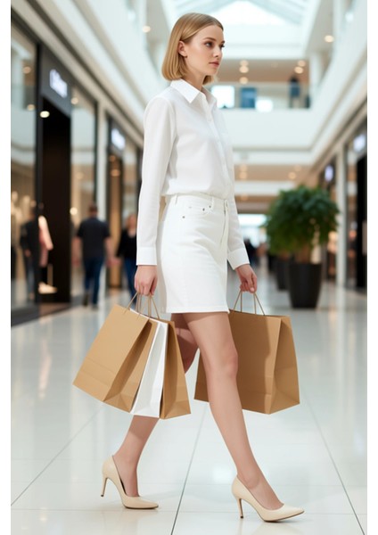 Kadın Yüksek Bel Mini Etek %100 Pamuk Fonksiyonel Dayanıklı Kaliteli Konforlu Estetik Spor modelleri