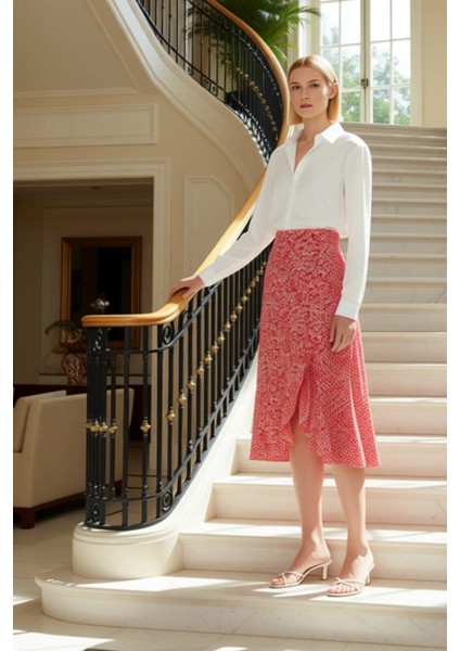 Kadın Yüksek Bel Midi Örme Etek Hayvan Desenli Fonksiyonel Dayanıklı Kaliteli Konforlu Şık fiyatları