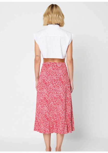 Kadın Yüksek Bel Midi Örme Etek Hayvan Desenli Fonksiyonel Dayanıklı Kaliteli Konforlu Şık indirimleri