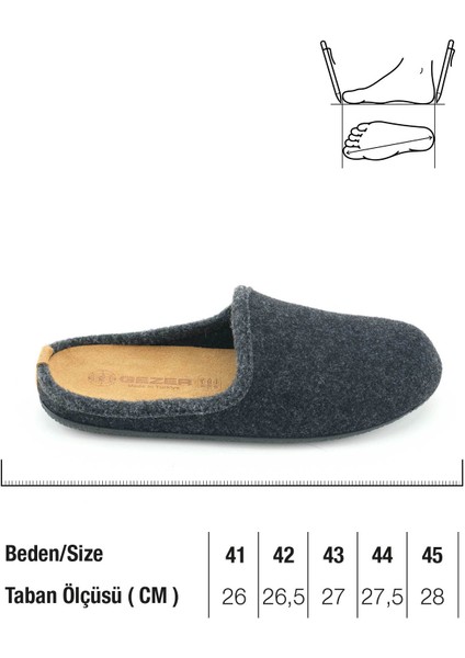 Erkek Kışlık Iç Taban Çıkarılabilir Fusbetli Hakiki Deri Pvc Alt Taban Keçe Ev Bahçe Terlik fiyatları