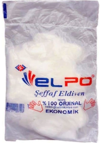Şeffaf Eldiven Poşet Eldiven Elpo 500 Adet 250 Çift Hijyenik Çok Amaçlı fırsatları