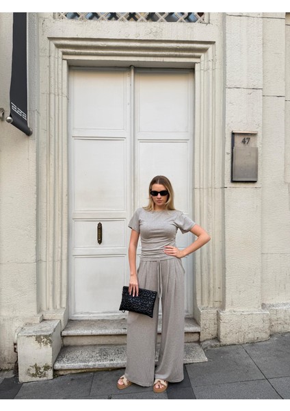 Kadın Viskon 3’lü Takım – Kimono + Beli Lastikli Salaş Pantolon + Kısa Kol (Tshirt) – 8 Renk fiyatları