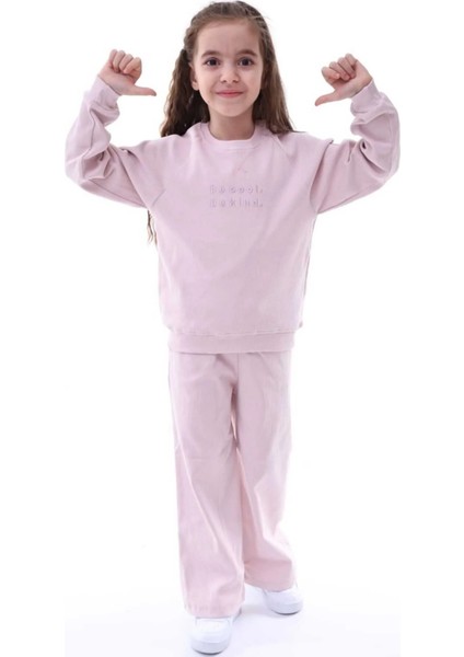 Kız Çocuk Alt Üst Kaşkorse Pamuklu Eşofman Takımı fiyatları