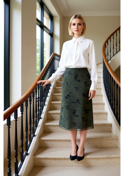 Kadın Kalem Kalıp Yüksek Bel Midi Etek Fonksiyonel Dayanıklı Kaliteli Konforlu Estetik Şık fiyatları