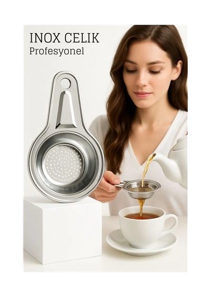 Bfs Inox Çelik Çay Süzgeci - Profesyoneller Için Paslanmaz Çelik