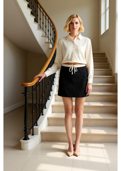 Kadın Düz Desen Kalem Kalıp Mini Boy Dokuma Etek Fonksiyonel Dayanıklı Kaliteli Konforlu Şık fiyatları