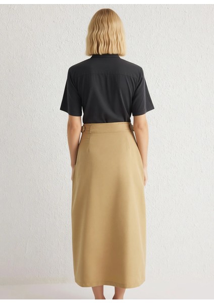 Kadın A Line Kalıp Dokuma Maxi Etek Pileli Yırtmaçlı Fonksiyonel Dayanıklı Kaliteli Modern indirimleri