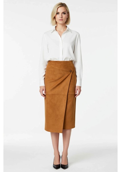 Kadın Düz Desenli A Line Kalıp %100 Pamuk Midi Etek Fonksiyonel Dayanıklı Kaliteli Estetik fırsatları