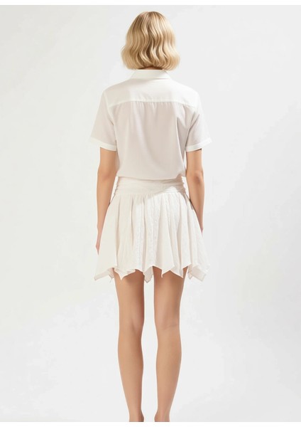 Kadın Asimetrik Kesim Mini Etek Bağlama Detaylı Fonksiyonel Dayanıklı Kaliteli Konforlu Şık indirimleri