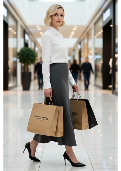 Kadın A Kesim Normal Bel Triko Midi Etek Fonksiyonel Dayanıklı Kaliteli Konforlu Estetik Şık modelleri