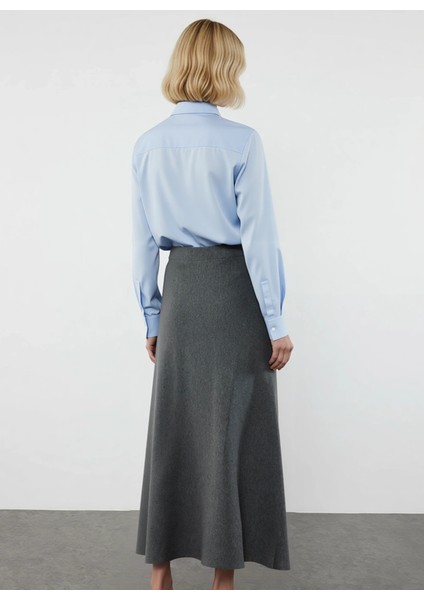 Kadın A Kesim Normal Bel Triko Midi Etek Fonksiyonel Dayanıklı Kaliteli Konforlu Estetik Şık indirimleri