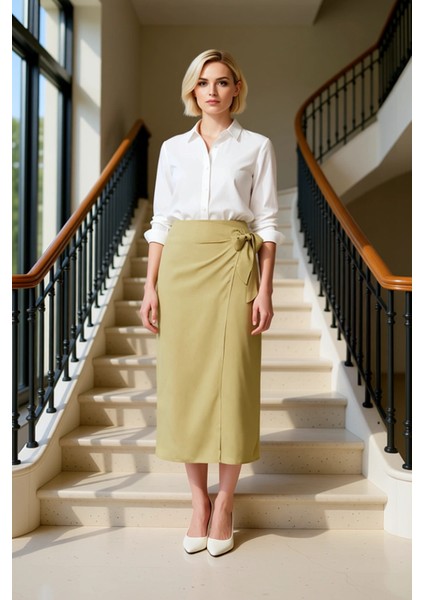 Kadın Düz Maxi Boy Sarong Kalıp Kruvaze Bağlamalı Viskon Dokuma Etek Fonksiyonel Dayanıklı fiyatları