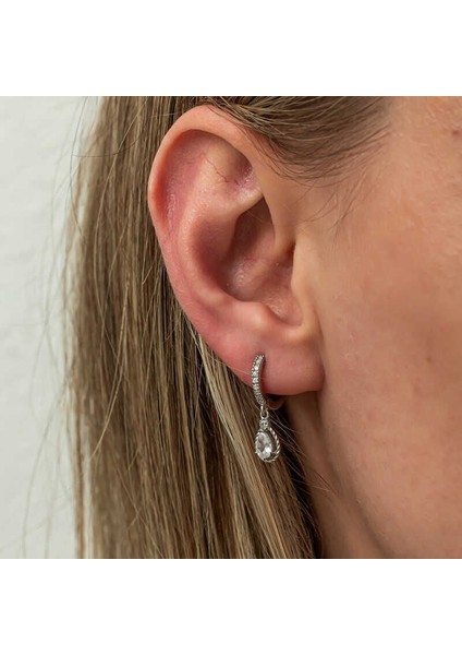 Gümüş Sallantılı Damla Kadın Küpe fırsatları