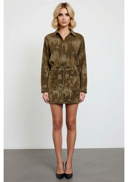 Kadın Normal Bel Mini Etek %100 Pamuk Dokulu Kalıp A Line Fonksiyonel Dayanıklı Kaliteli Şık fırsatları