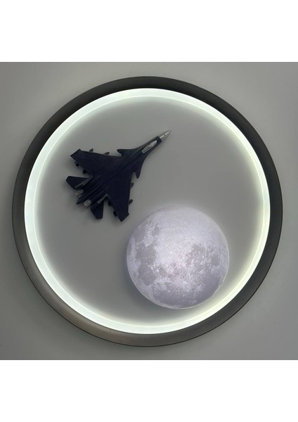Jet ✈️: Gökyüzü Macerası 🚀akıllı Plafoniyer – Çocuğunuzun Odasını Bir Anda Değiştirin! 4 Mod – 3 Renk – Uzaktan Kumanda – Gece Lambası – 50 cm modelleri