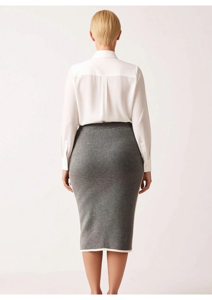 Kadın Midi Boy Triko Etek Düz Kesim Yüksek Bel Fonksiyonel Dayanıklı Kaliteli Konforlu Şık indirimleri