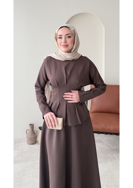 Belden Bağlamalı Etekli Scuba Takım – Kahverengi fırsatları