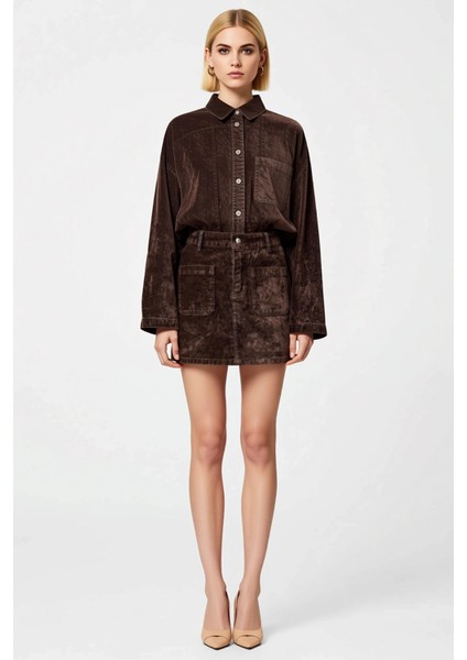 Kadın Normal Bel Mini Etek %100 Pamuk Dokulu Kalıp A Line Fonksiyonel Dayanıklı Kaliteli Şık fırsatları