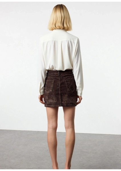 Kadın Normal Bel Mini Etek %100 Pamuk Dokulu Kalıp A Line Fonksiyonel Dayanıklı Kaliteli Şık indirimleri