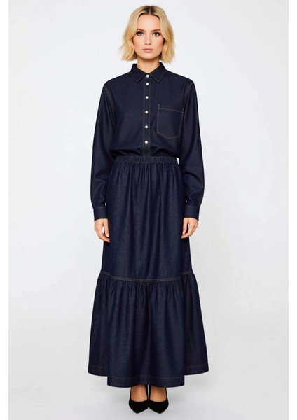 Kadın Maxi Etek Yaka Kol Kalıp %100 Pamuk Fonksiyonel Dayanıklı Kaliteli Konforlu Estetik Şık fırsatları