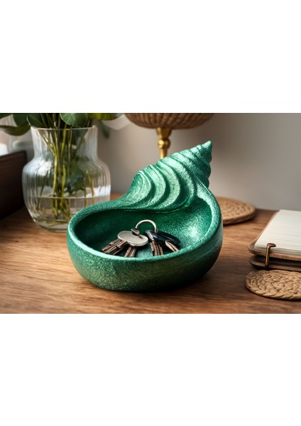 Denizkabuğu Dekoratif Obje(Yeşil-Mavi)-3d Printer-Esbo Design fiyatları