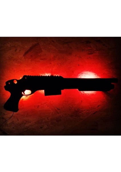 Pompalı Ledli Duvar Süsü Mdf Tablo Duvar Aksesuarı Ahşap Tablo